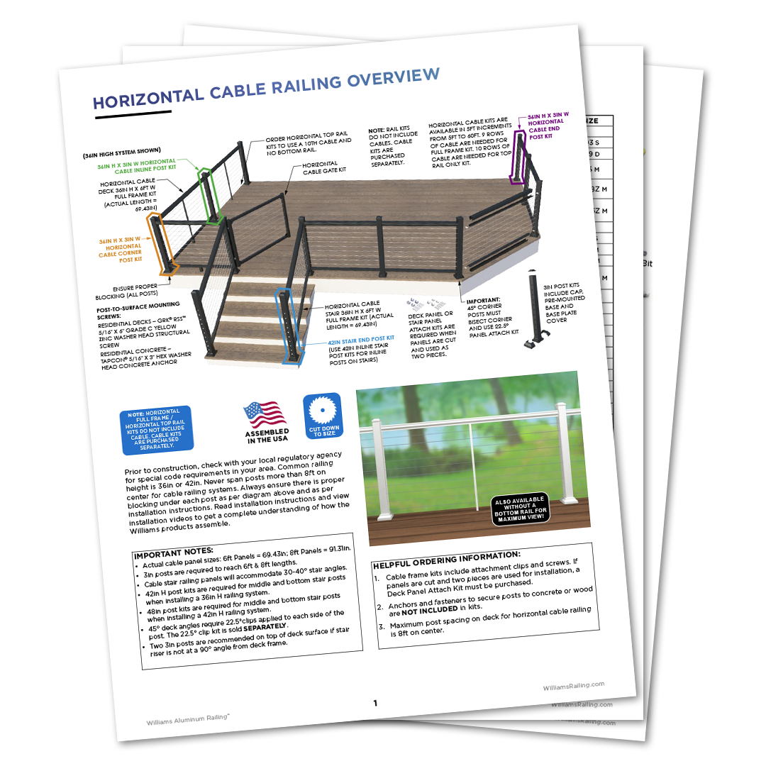 Horizontal Cable Rail Project Planner Thumbnail